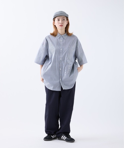 meltum(メルタム)の「LOOSE STRIPE SHIRT S/S(シャツ/ブラウス・メンズ・ブルー/ベージュ/ネイビー・MEDIUM/LARGE)」の19枚目の写真