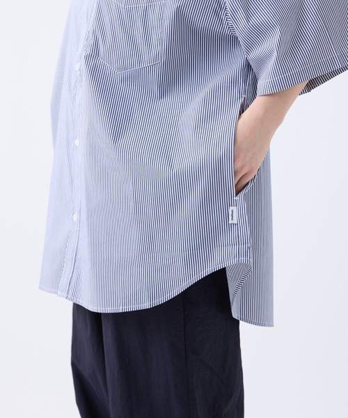 meltum(メルタム)の「LOOSE STRIPE SHIRT S/S(シャツ/ブラウス・メンズ・ブルー/ベージュ/ネイビー・MEDIUM/LARGE)」の20枚目の写真