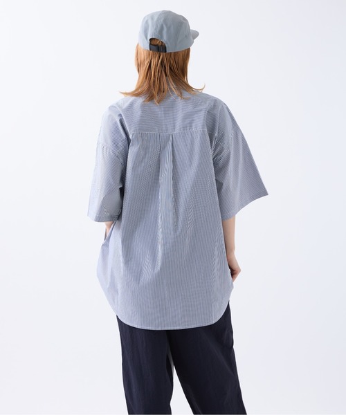 meltum(メルタム)の「LOOSE STRIPE SHIRT S/S(シャツ/ブラウス・メンズ・ブルー/ベージュ/ネイビー・MEDIUM/LARGE)」の21枚目の写真