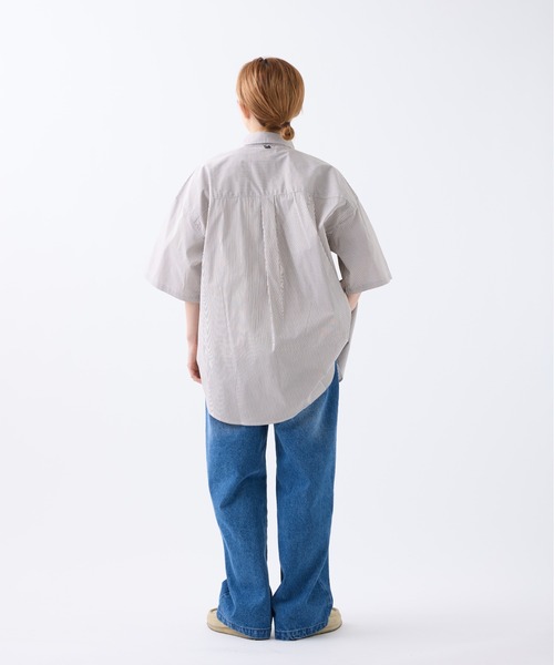 meltum(メルタム)の「LOOSE STRIPE SHIRT S/S(シャツ/ブラウス・メンズ・ブルー/ベージュ/ネイビー・MEDIUM/LARGE)」の16枚目の写真