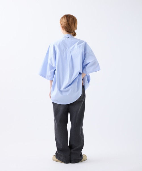 meltum(メルタム)の「LOOSE STRIPE SHIRT S/S(シャツ/ブラウス・メンズ・ブルー/ベージュ/ネイビー・MEDIUM/LARGE)」の8枚目の写真