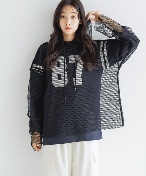 LOWRYS FARM（ローリーズファーム）の「ナンバリング８Ｓ　144617（Tシャツ/カットソー・レディース・オフホワイト/ネイビー/レッド・FREE）」の15枚目の写真