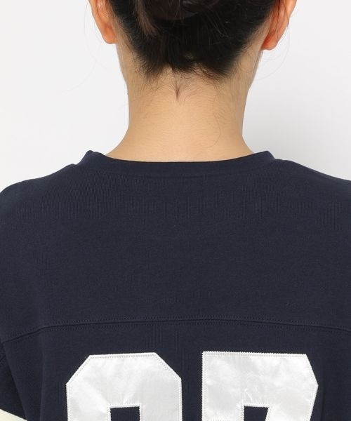 LOWRYS FARM（ローリーズファーム）の「ナンバリング８Ｓ　144617（Tシャツ/カットソー・レディース・オフホワイト/ネイビー/レッド・FREE）」の8枚目の写真