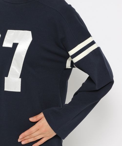 LOWRYS FARM（ローリーズファーム）の「ナンバリング８Ｓ　144617（Tシャツ/カットソー・レディース・オフホワイト/ネイビー/レッド・FREE）」の10枚目の写真