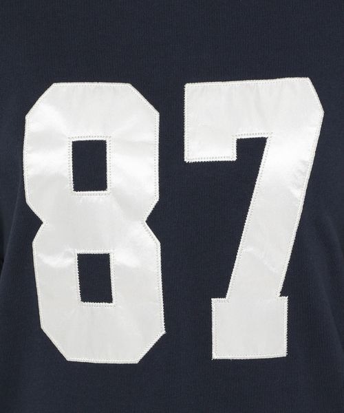 LOWRYS FARM（ローリーズファーム）の「ナンバリング８Ｓ　144617（Tシャツ/カットソー・レディース・オフホワイト/ネイビー/レッド・FREE）」の4枚目の写真