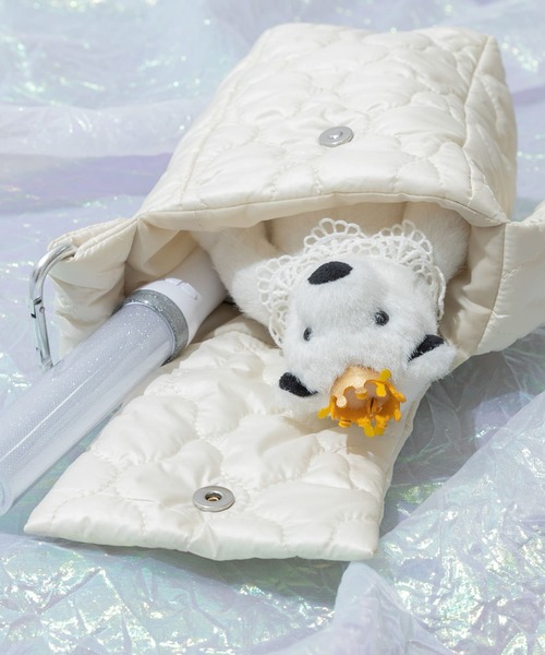 SMELLY（スメリー）の「my Choeae quilt bag（ハンドバッグ・レディース・シルバー/ブラック/アイボリー/ライトグレー・-）」の6枚目の写真