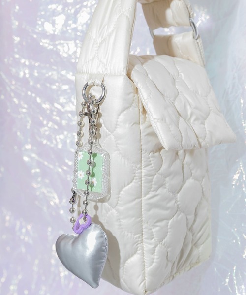 SMELLY（スメリー）の「my Choeae quilt bag（ハンドバッグ・レディース・シルバー/ブラック/アイボリー/ライトグレー・-）」の10枚目の写真