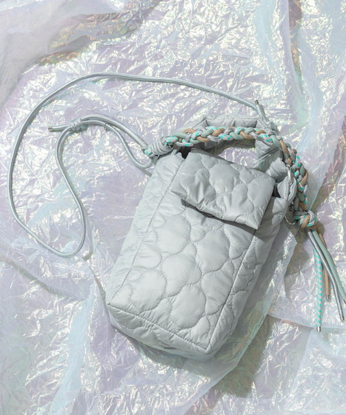 SMELLY（スメリー）の「my Choeae quilt bag（ハンドバッグ・レディース・シルバー/ブラック/アイボリー/ライトグレー・-）」の21枚目の写真