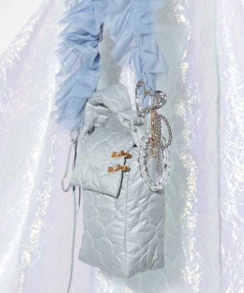 SMELLY（スメリー）の「my Choeae quilt bag（ハンドバッグ・レディース・シルバー/ブラック/アイボリー/ライトグレー・-）」の22枚目の写真