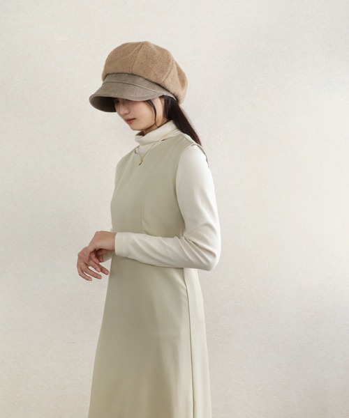 QUEENHEAD（クイーンヘッド）の「保温シャギーキャスケット（キャスケット・レディース・ブラウン/ベージュ/ブラック・X-LARGE/FREE）」の22枚目の写真