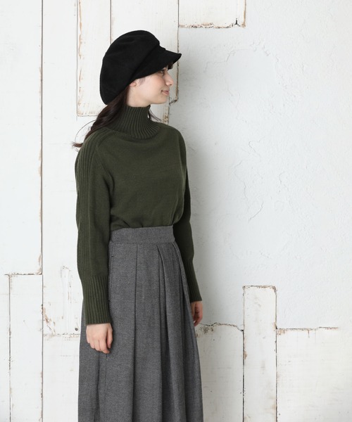 QUEENHEAD（クイーンヘッド）の「保温シャギーキャスケット（キャスケット・レディース・ブラウン/ベージュ/ブラック・X-LARGE/FREE）」の8枚目の写真