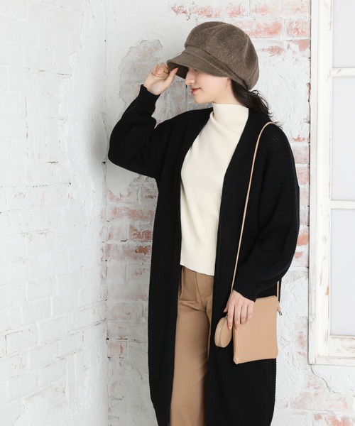 QUEENHEAD（クイーンヘッド）の「保温シャギーキャスケット（キャスケット・レディース・ブラウン/ベージュ/ブラック・X-LARGE/FREE）」の20枚目の写真