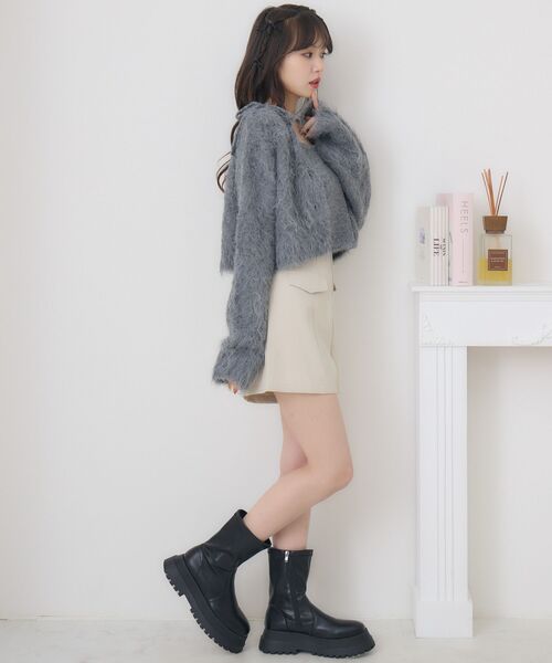 ems excite(エムズエキサイト)の「前ZIPショートパンツ(その他パンツ・レディース・ブラック/ナチュラル/チャコールグレー・FREE)」の5枚目の写真