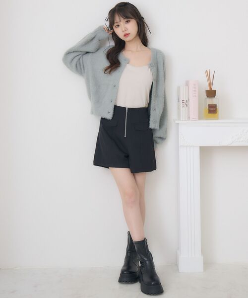 ems excite(エムズエキサイト)の「前ZIPショートパンツ(その他パンツ・レディース・ブラック/ナチュラル/チャコールグレー・FREE)」の13枚目の写真