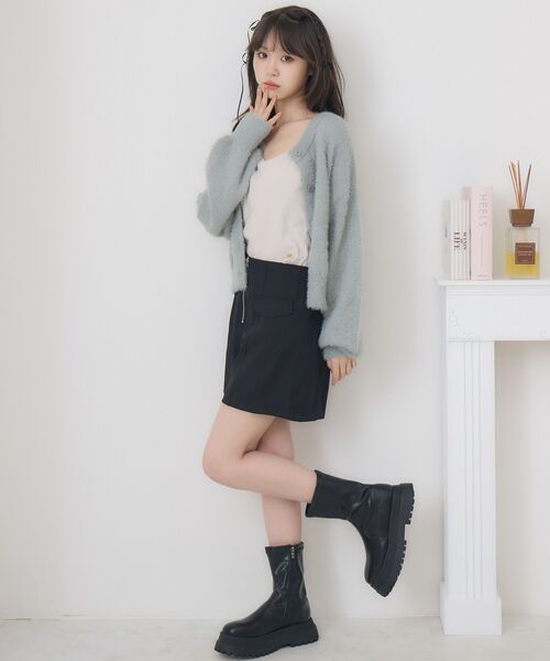 ems excite(エムズエキサイト)の「前ZIPショートパンツ(その他パンツ・レディース・ブラック/ナチュラル/チャコールグレー・FREE)」の15枚目の写真