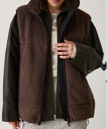 crie conforto | ボアドッキングベスト / 羽織り / アウター / 冬服(ベスト)