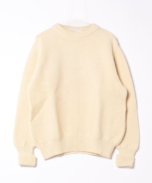 Kerry Woollen Mills KW-0024 PEARL STITCHDROP SHOULDER CREW NECK