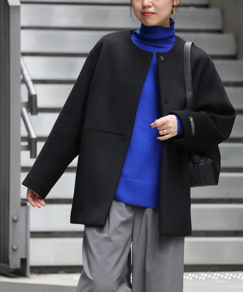 スーパーファインビーバークルーネックコート JOURNAL STANDARD relume（ジャーナルスタンダード レリューム