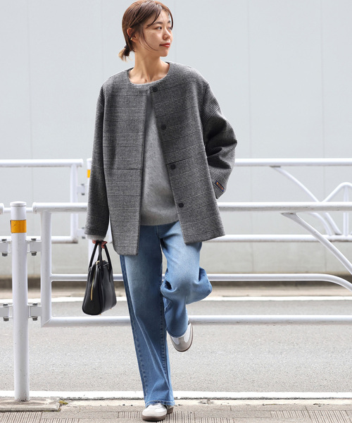 スーパーファインビーバークルーネックコート JOURNAL STANDARD relume（ジャーナルスタンダード レリューム