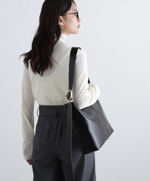 N.（N. Natural Beauty Basic）（エヌエヌナチュラルビューティーベーシック）の「◆Ａ４トートバッグ（トートバッグ・レディース・ベージュ/ブラック・ﾌﾘ-）」の5枚目の写真