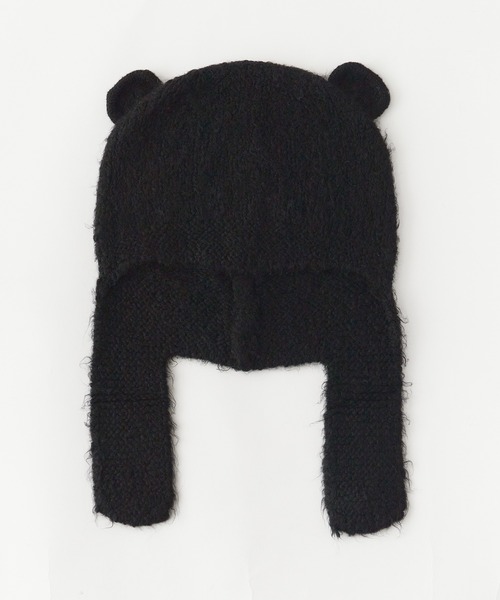 セール】ハートボタン付き クマ耳 バラクラバ（ニットキャップ