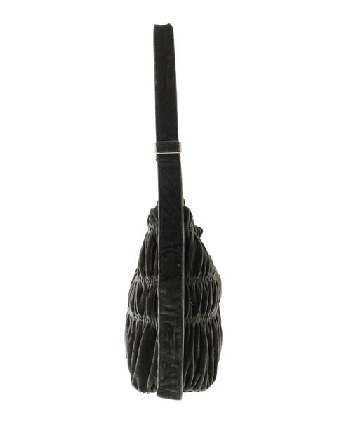 Green Parks(グリーンパークス)の「andmikka シャーリングベロアトートバッグ(トートバッグ・レディース・ブラック/カーキ・FREE)」の5枚目の写真