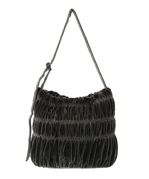 Green Parks(グリーンパークス)の「andmikka シャーリングベロアトートバッグ(トートバッグ・レディース・ブラック/カーキ・FREE)」の6枚目の写真