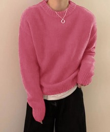 Girly Doll（ガーリードール）の「クルーネックニット（ニット/セーター）」