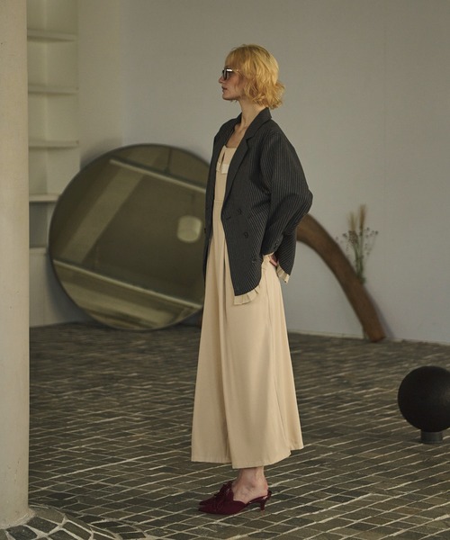 loin nuit(ロワンニュイ)の「waist cut design combinaison / ウエストカットデザインコンビネゾン(つなぎ/オールインワン・レディース・カーキ/テラコッタ/ベージュ・FREE)」の22枚目の写真