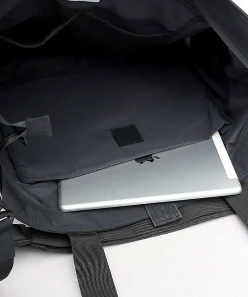 ADAM PATEK(アダムパテック)の「撥水 ナイロンキルト 2WAY ショルダー トートバッグ A4・B4・PC収納対応(トートバッグ・メンズ・ブラック/グレー・FREE)」の7枚目の写真
