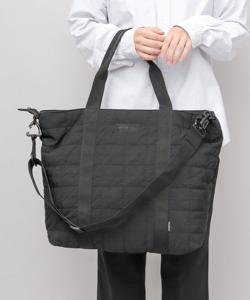 ADAM PATEK(アダムパテック)の「撥水 ナイロンキルト 2WAY ショルダー トートバッグ A4・B4・PC収納対応(トートバッグ・メンズ・ブラック/グレー・FREE)」の17枚目の写真