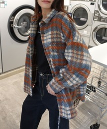 CORNERS | シャギーチェックシャツジャケット(ブルゾン)