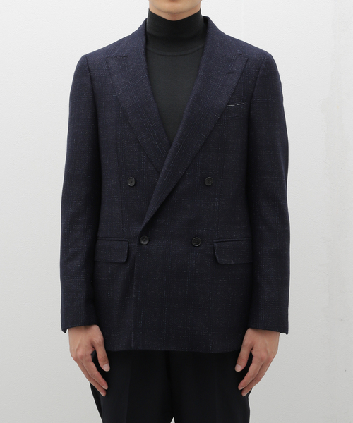 EDIFICE(エディフィス)の「Loro Piana Fabric D.ダブルブレスト ジャケット(テーラードジャケット・メンズ・ダークブルー・42/44/46/48/50)」の3枚目の写真