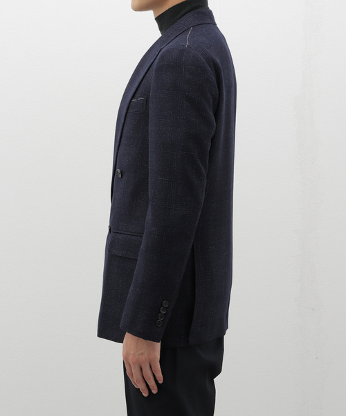 EDIFICE(エディフィス)の「Loro Piana Fabric D.ダブルブレスト ジャケット(テーラードジャケット・メンズ・ダークブルー・42/44/46/48/50)」の4枚目の写真