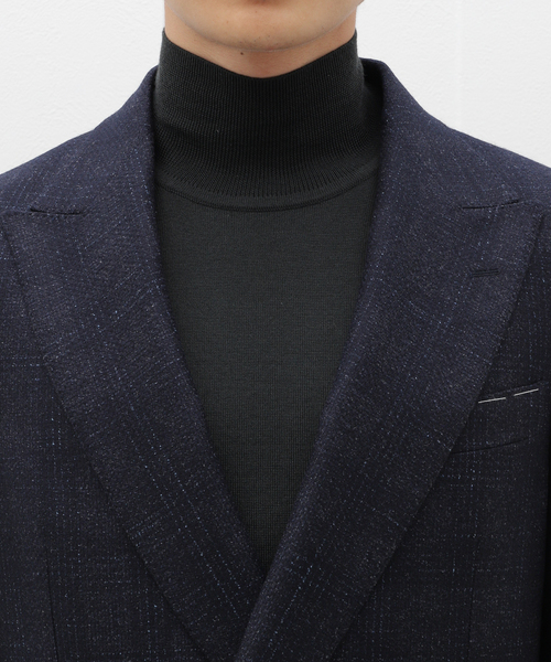 EDIFICE(エディフィス)の「Loro Piana Fabric D.ダブルブレスト ジャケット(テーラードジャケット・メンズ・ダークブルー・42/44/46/48/50)」の6枚目の写真