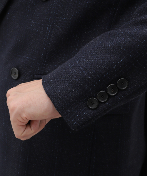 EDIFICE(エディフィス)の「Loro Piana Fabric D.ダブルブレスト ジャケット(テーラードジャケット・メンズ・ダークブルー・42/44/46/48/50)」の9枚目の写真