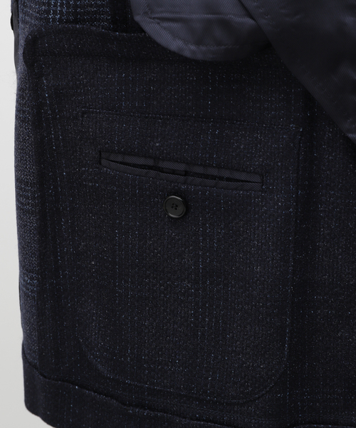 EDIFICE(エディフィス)の「Loro Piana Fabric D.ダブルブレスト ジャケット(テーラードジャケット・メンズ・ダークブルー・42/44/46/48/50)」の19枚目の写真