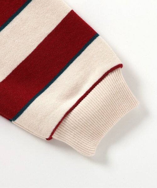 BREEZE（ブリーズ）の「衿付きボーダートレーナー（スウェット・キッズ・ブルー/アイボリー・80/90/100/110/120/130/140/150）」の7枚目の写真