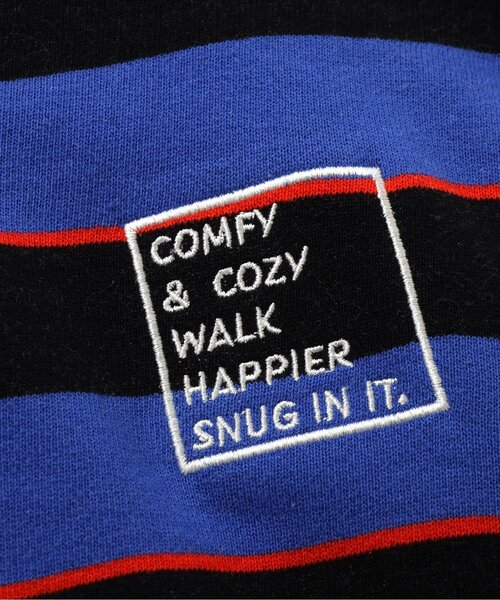 BREEZE（ブリーズ）の「衿付きボーダートレーナー（スウェット・キッズ・ブルー/アイボリー・80/90/100/110/120/130/140/150）」の10枚目の写真