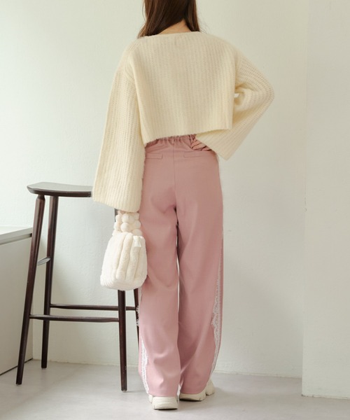 APPORTE PAR LES MARCHES(アポルテパーレマルシェ)の「レースラインパンツ(その他パンツ・レディース・チャコールグレー/ブラック/ピンク・FREE)」の20枚目の写真