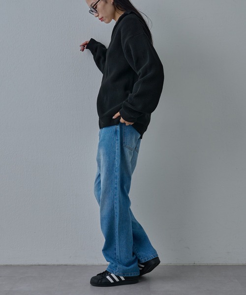 COLONY 2139(コロニートゥーワンスリーナイン)の「テックニットドライバーズ(ニット/セーター・メンズ・ネイビー/ブラック/グレー・MEDIUM/LARGE)」の18枚目の写真