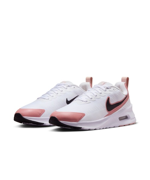 NIKE(ナイキ)の「ナイキ NIKE ナイキ エア マックス NUAXIS(スニーカー・レディース・ホワイト×ピンク・23.0cm/23.5cm/24.0cm/24.5cm/25.0cm)」の3枚目の写真