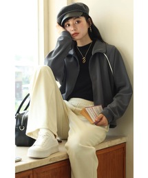 Cinderella（シンデレラ）の「ロングパンツ スェット調 レディース リブ 女性 カジュアル パンツ ズボン 伸縮性 ゴム ポケット 秋 冬 シンプル（スウェットパンツ）」