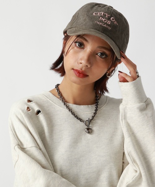 PAGEBOY（ページボーイ）の「ロゴヴィンテージCAP（キャップ・レディース・ブラウン/ブラック・FREE）」の4枚目の写真