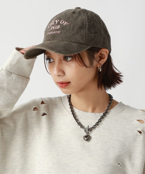 PAGEBOY（ページボーイ）の「ロゴヴィンテージCAP（キャップ・レディース・ブラウン/ブラック・FREE）」の5枚目の写真