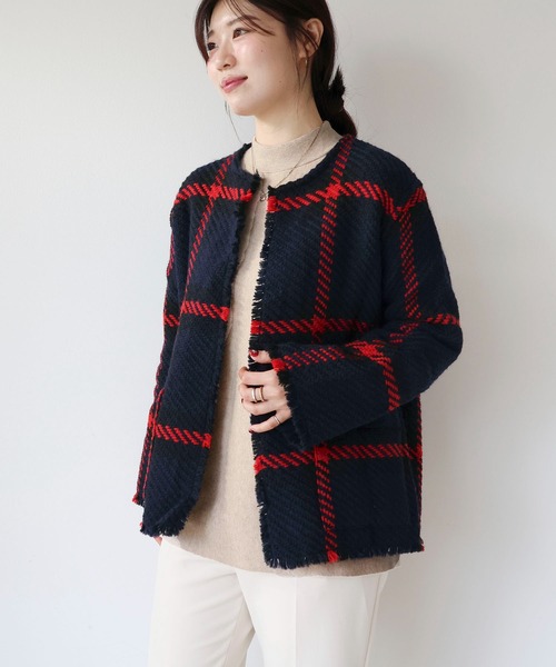 ★新品John Branigan United Arrowsノーカラージャケット JOHN BRANIGAN＞TWD LONG JACKET/ジャケット（ノーカラー