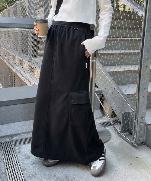 セール】フリース2wayカーゴロングスカート（スカート）｜ANME（アンメ