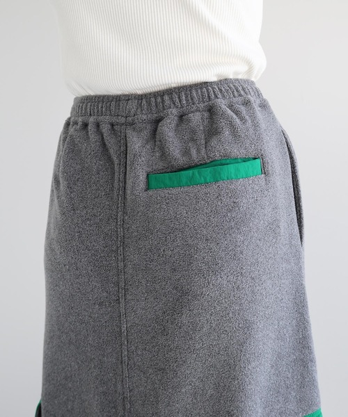 ANME（アンメ）の「フリース2wayカーゴロングスカート（スカート・レディース・杢グレー/ブラック/ネイビー・M/L）」の18枚目の写真