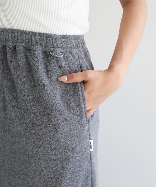 ANME（アンメ）の「フリース2wayカーゴロングスカート（スカート・レディース・杢グレー/ブラック/ネイビー・M/L）」の16枚目の写真