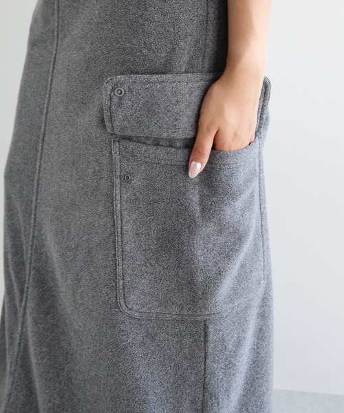 ANME（アンメ）の「フリース2wayカーゴロングスカート（スカート・レディース・杢グレー/ブラック/ネイビー・M/L）」の17枚目の写真